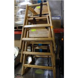 GROUP OF 3 BROWN COMMERCIAL HIGH CHAIR