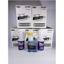 5 CASES OF 1.5L WINDEX SUPER CONCENTRATE GLASS