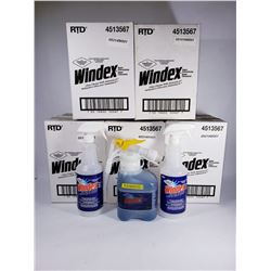 5 CASES OF 1.5L WINDEX SUPER CONCENTRATE GLASS