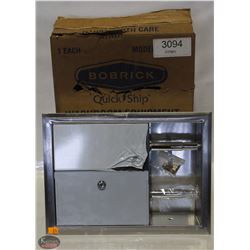 PAIR OF BOBRICK CLASSIC SERIES RECESSED TOILET