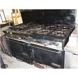 5' GARLAND DUAL OVEN NATURAL GAS COMBINATION RANGE