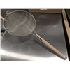 Image 1 : 14" FLAT HANDLE REINFORCED DOUBLE MESH STRAINER