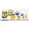 Image 1 : HANDPAINTED STACKING DOLLS WOOD MINIONS