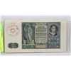Image 1 : POLISH WWII BANKNOTE FROM GERMAN NAZI OCCUPATION