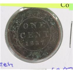 1887 CANADIAN LARGE PENNY