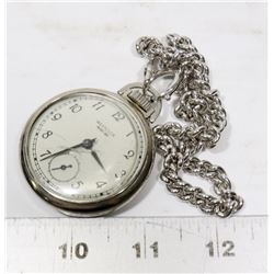 WESTCLOX POCKET BEN WATCH-CRACK ON GLASS