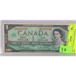 1967 CANADIAN REPLACEMENT $1 BILL