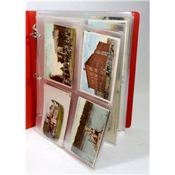 LARGE BOOK WITH 100 POSTCARDS, ANTIQUE