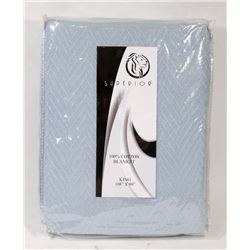 NEW SUPERIOR KING SIZE COTTON BLANKET
