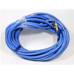 50FT COMPRESSOR AIR HOSE WITH QUICK CONNECTS.