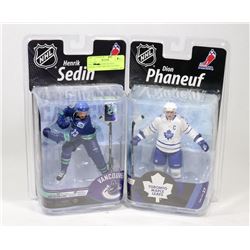 NHL HENRIK SEDIN & DION PHANEUF MCFARLANE FIGURES