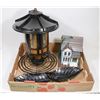Image 1 : 2 CAST IRON BLACK BIRD BATH/FEEDERS, DECORATED