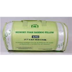 NEW KING SIZE MEMORY FOAM BAMBOO PILLOW