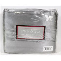 NEW SATIN DREAMS 4-PC QUEEN SIZE SHEET SET