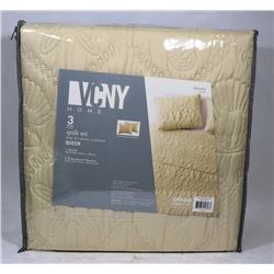 NEW 3 PC QUEEN SIZE QUILT SET