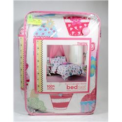 CUPCAKE WORLD 2 PC TWIN SIZE BED SET