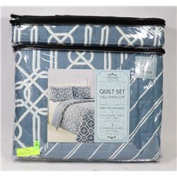 NEW TRAVENO COLLECTION FULL/QUEEN QUILT SET