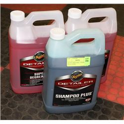 LOT OF 3 MEGUIARS, 1 SHAMPOO PLUS, 2 SUPER