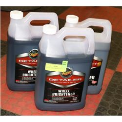 LOT OF 3 MEGUIARS DETAILER 3.79L WHEEL BRIGHTENER