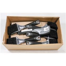 BOX OF CARPET & FLOOR MAT SCRUB BRUSHES