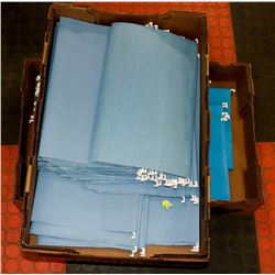 2 BOXES OF "SMEAD" HANGING FILE FOLDERS
