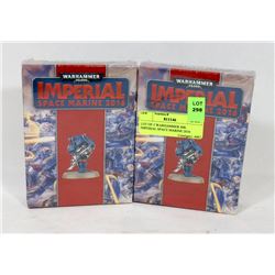 LOT OF 2 WARHAMMER 40K IMPERIAL SPACE MARINE 2016