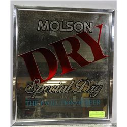 LARGE 24'X24' MOLSON DRY MIRROR SIGN