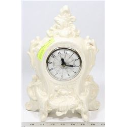 VINTAGE IRIDESCENT ELECTRIC MANTLE CLOCK.