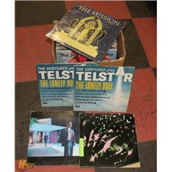 BOX OF MOSTLY ROCK AND POP RECORDS