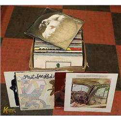 BOX OF MOSTLY ROCK AND POP RECORDS