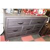 Image 1 : GREY WOOD STYLE 7 DRAWER DRESSER,