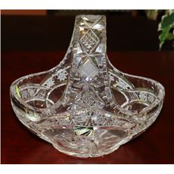 CRYSTAL BASKET 9"X8".