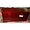 Image 1 : NEW CHERRY WOOD TONED 6 DRAWER DRESSER