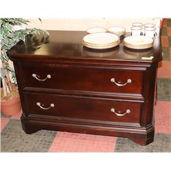 XL 2 DRAWER NIGHT STAND 43.5X22.5X28"H