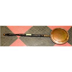 ANTIQUE COPPER BED WARMER