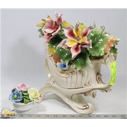 RADNOR BONE CHINE FLOWER ORNAMENT SOLD WITH