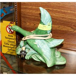 LARGE VINTAGE CLAY CANADIAN GOOSE TV LAMP