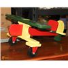 Image 1 : WOODEN SIT AND RIDE ON AIRPLANE