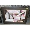 Image 1 : FRAMED SHOWHOME STYLE MATTED GEOMETRIC PICTURE.