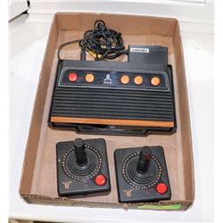 ATARI FLASHBACK GAME W/ 2 CONTROLLERS.
