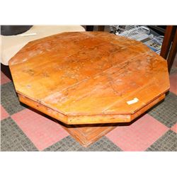 SOLID WOOD VINTAGE COFFEE TABLE 49.5X47X20.5"H