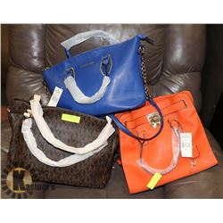 3 MICHAEL KORS PURSES.