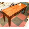 Image 1 : WOOD TONE SOFA TABLE. FURNITURE 52.5X17.5X26"H