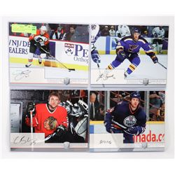 LOT OF 4 BE A PLAYER SIGNATURE PORTRAITS LEE STEMP