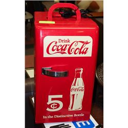 VINTAGE COCA COLA  AC/DC CAR PLUG IN COOLER W/