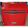 Image 1 : RED 2 DRAWER & 4 SHELVED CABINET TOOL BOX - 22"H