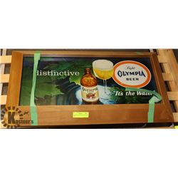 WORKING ELECTRIC OLYMPIA BEER SIGN