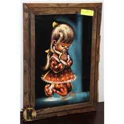 PRAYING KID PAINTING.