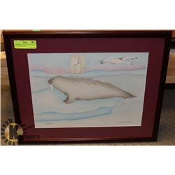 ABORIGINAL ART SIGNED IN PENCIL BY LOUIE NIGIYOK