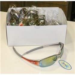 BOX OF SILVER SUNGLASSES